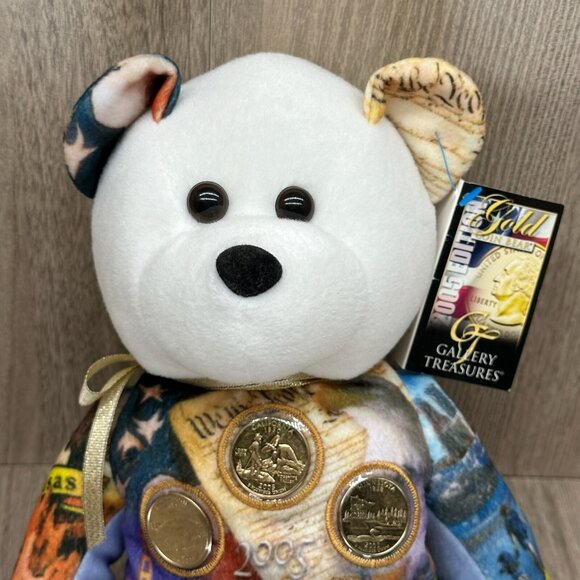 Gallery Treasures 5 Gold Coin Bear 2005 Edition State Quarter Collection White - Picture 6 of 10
